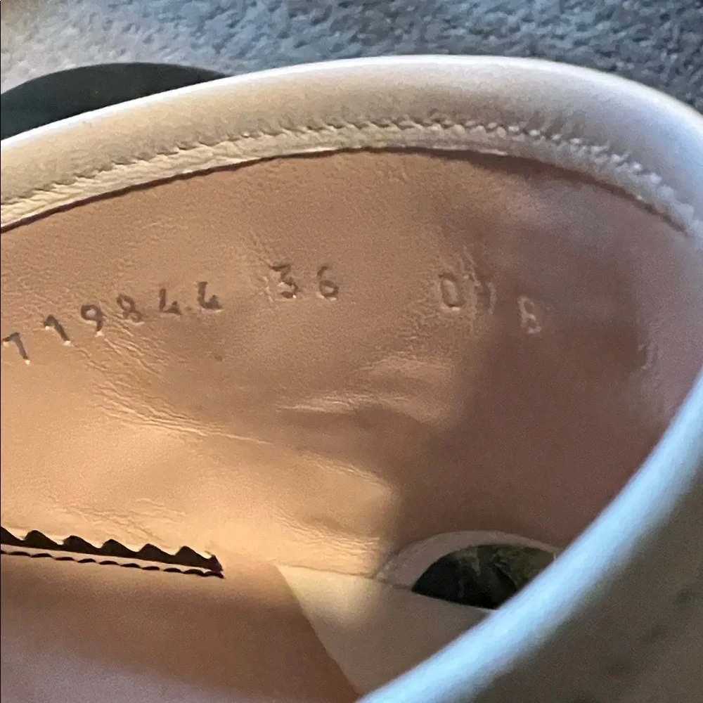 Gucci Cream Platform Sandals double G